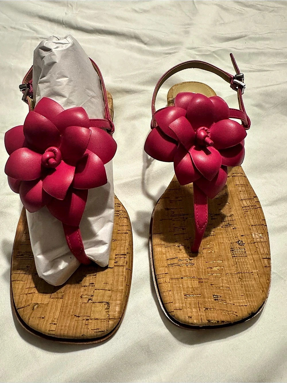 Michael Kors Jackie Thong Sandal Floral Thong Sandals in Pink US 9M Like New